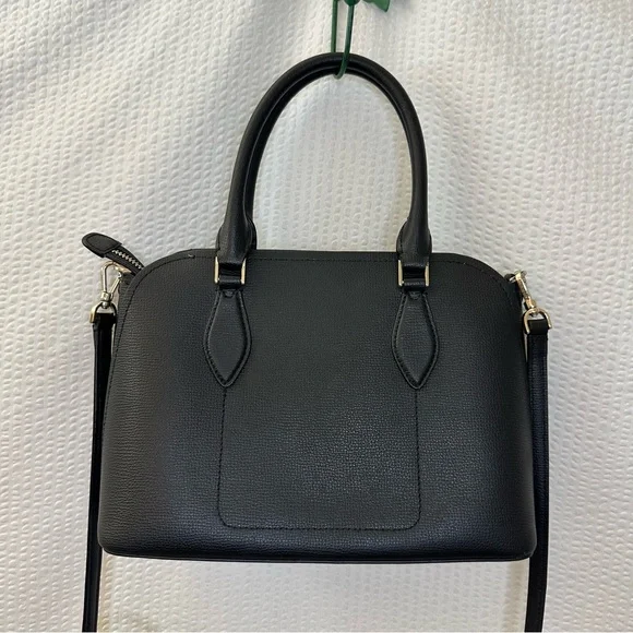 Kate Spade Darcy Small Black Leather Satchel Bag - Picture 4 of 15